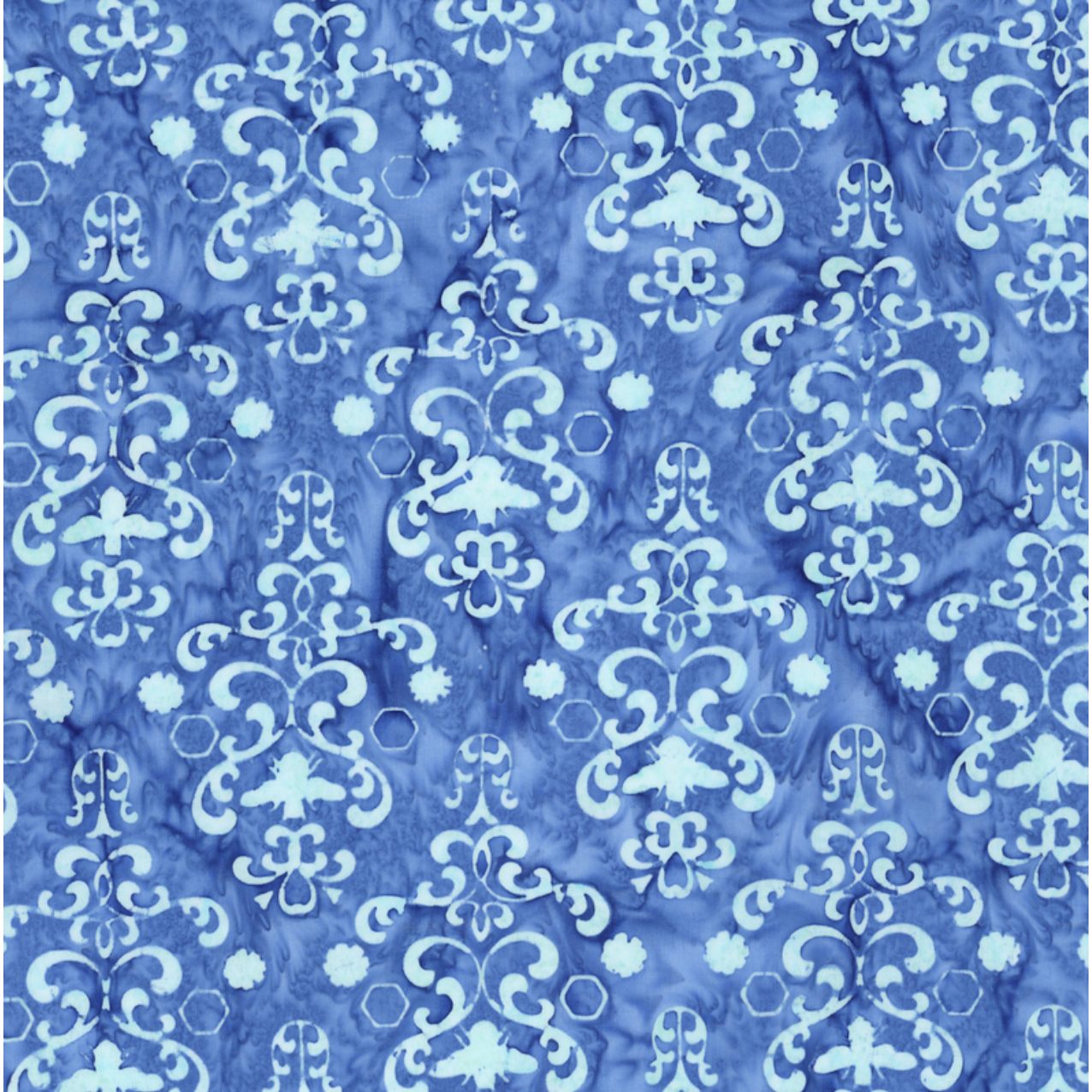 Watercolor Daisies ~ BT23241-294 Ocean Blue