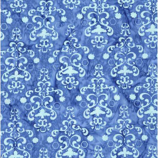 Watercolor Daisies ~ BT23241-294 Ocean Blue
