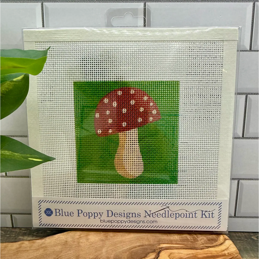 Blue Poppy Designs | Mushroom Needlepoint Kit