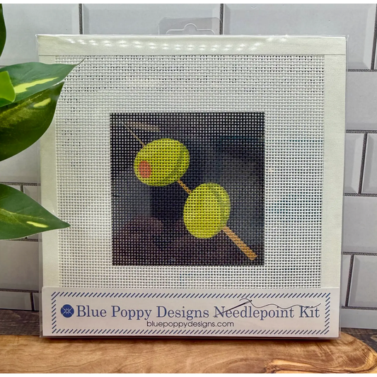 Blue Poppy Designs | Olives Needlepoint Kit