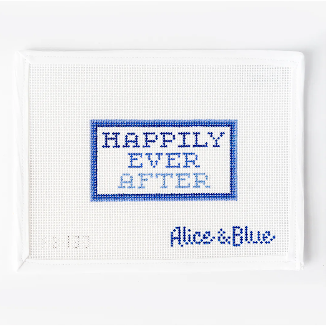 Alice & Blue Needlepoint | Happily Ever After Needlepoint Canvas