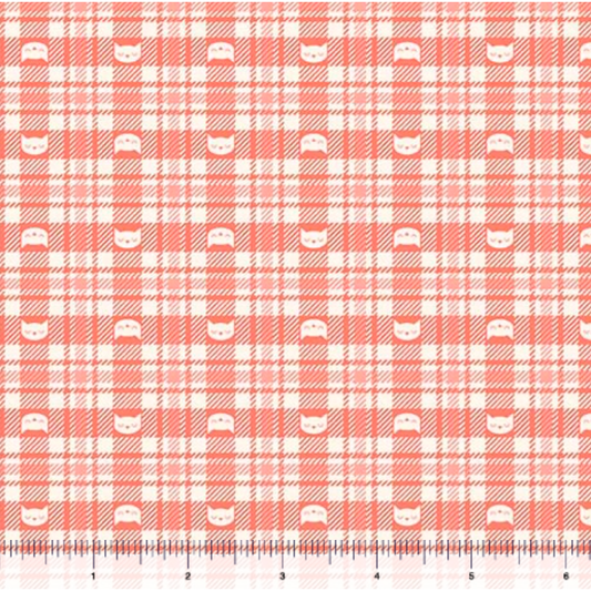 Curious Kittycats ~ Cat Check ~ 31876-C Salmon