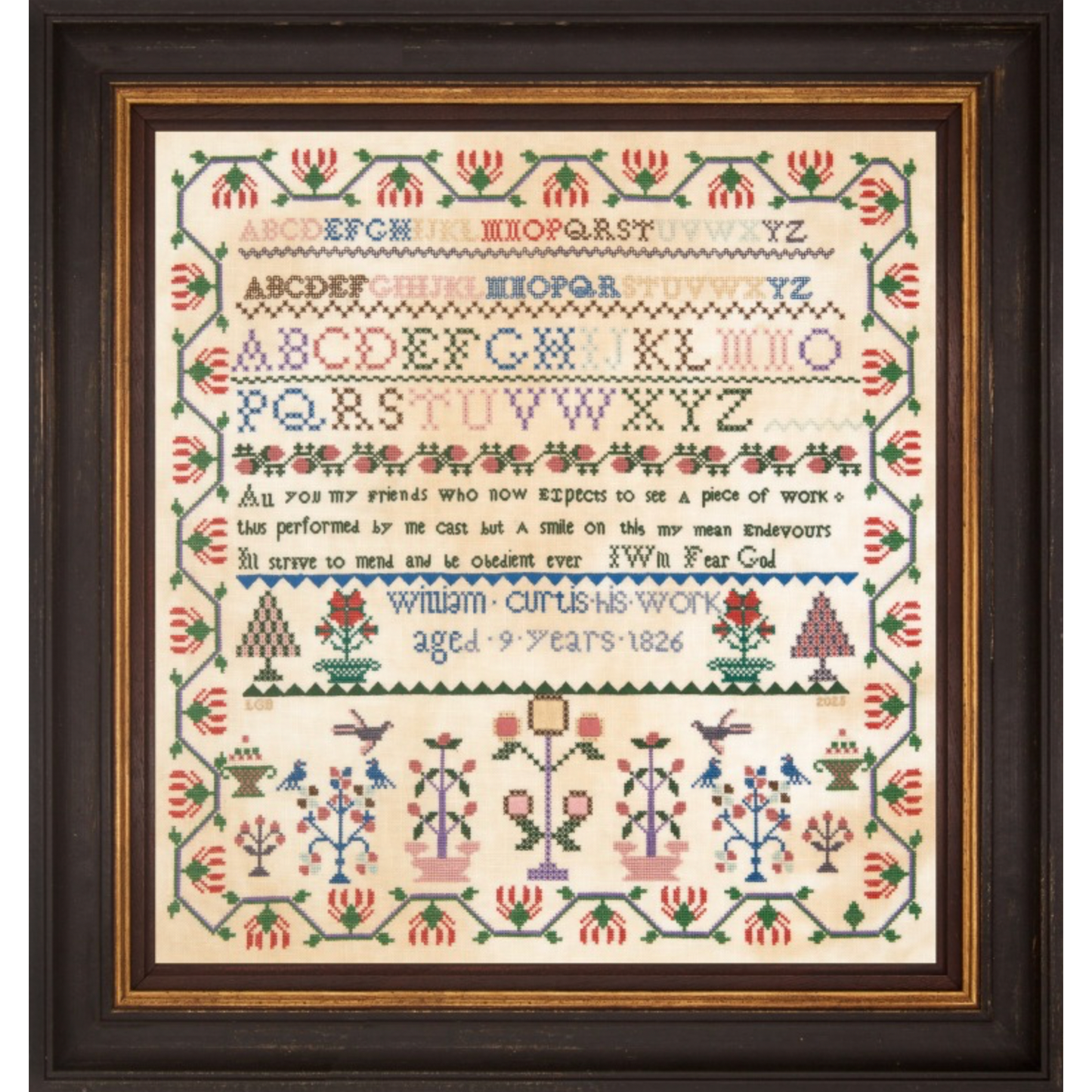 Hands Across The Sea Samplers | William Curtis 1826 ~ The 2026 Lord of the May ~ printed booklet