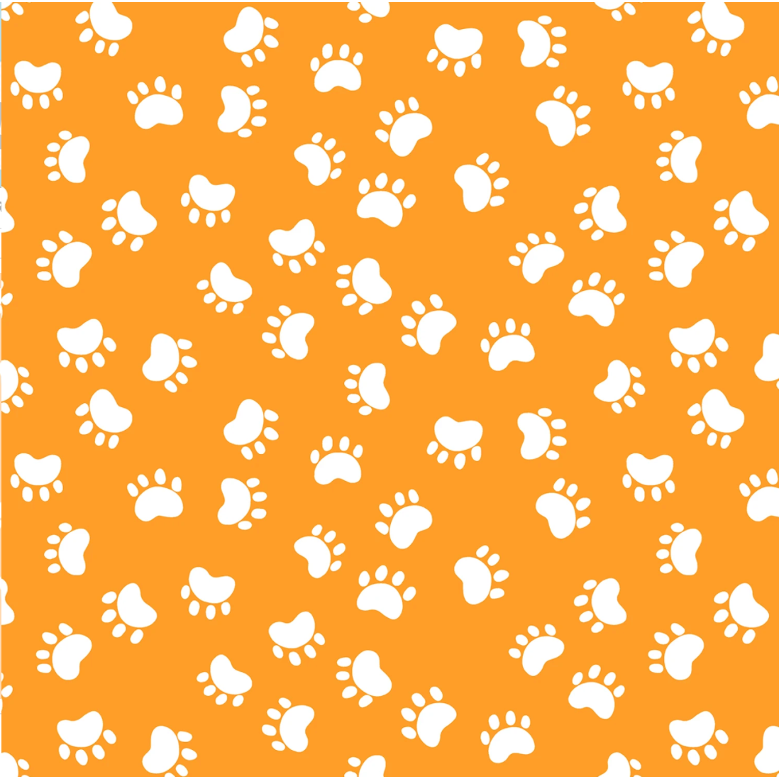 Kitty the Cat ~ Paw Prints ~ SB20393-430 Orange