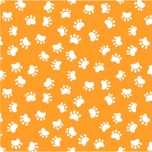 Kitty the Cat ~ Paw Prints ~ SB20393-430 Orange
