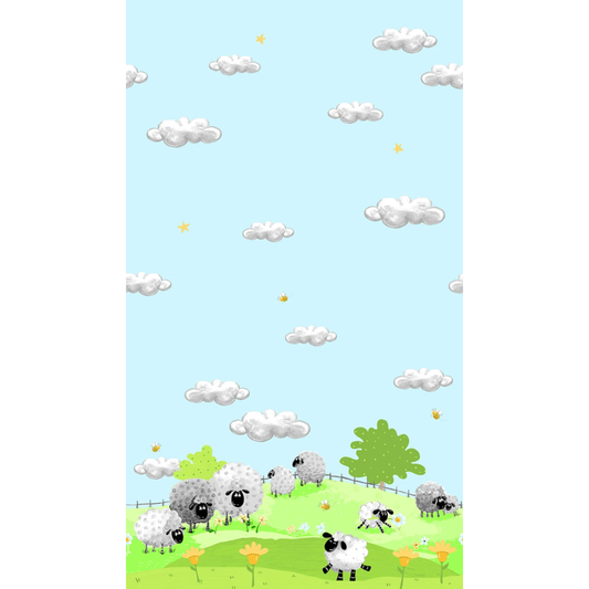 Lewe the Ewe ~ Border ~ SB20436-710 Light Blue