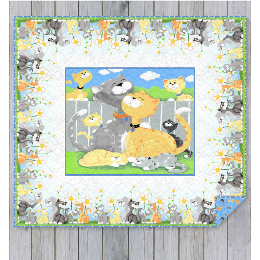 Feline Family Quilt Kit