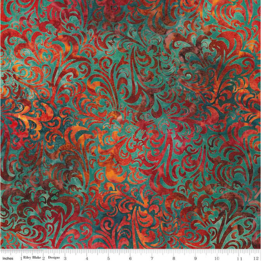 Batiks ~ Twirl & Swirl ~ BT21900-225 Sassy