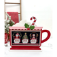 Paisleys & Polka Dots | Cup O' Christmas Cheer-DIY Mug Cross Stitch Display