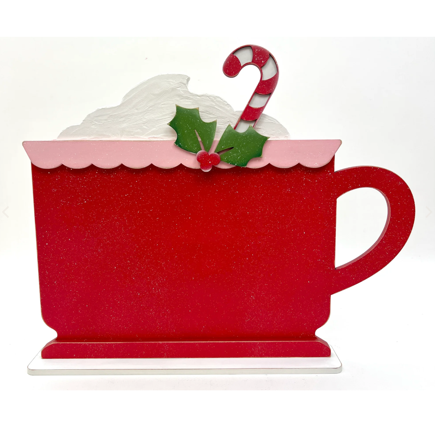 Paisleys & Polka Dots | Cup O' Christmas Cheer-DIY Mug Cross Stitch Display