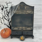 Paisleys & Polka Dots | Apothecary Cabinet Cross Stitch Display-Unfinished Wood