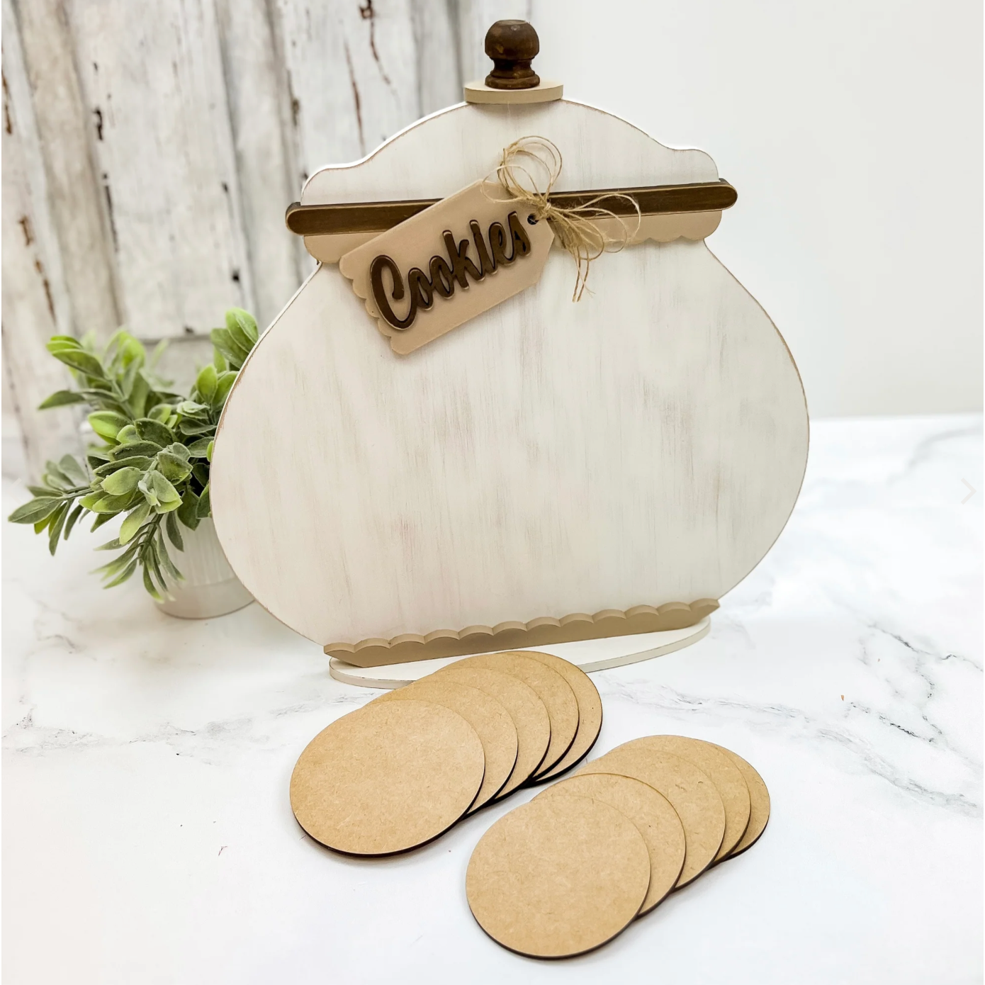 Paisleys & Polka Dots | Round Cookie Jar Wood Backers