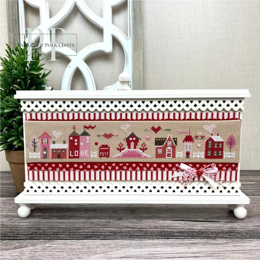 Paisleys & Polka Dots | Unfinished Wood Long Decorative Frame for Cross Stitch