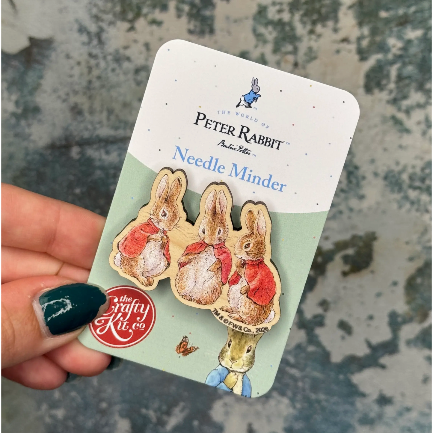 The Crafty Kit Company | Beatrix Potter - Flopsy, Mopsy & Cottontail Needle Minder