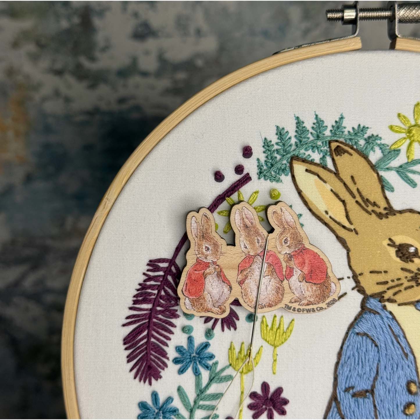 The Crafty Kit Company | Beatrix Potter - Flopsy, Mopsy & Cottontail Needle Minder