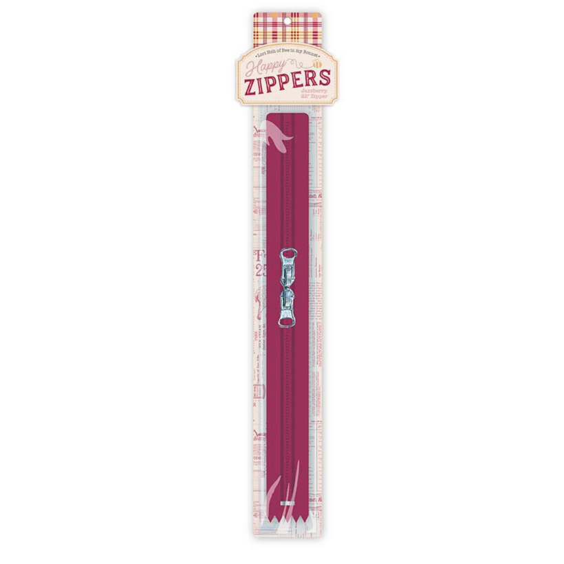 Lori Holt ~ 22" Happy Zipper Jazzberry