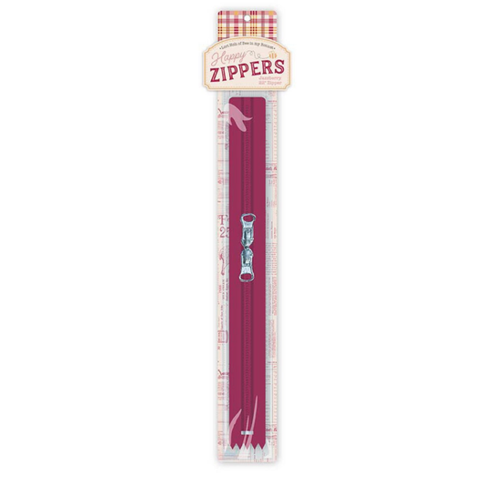 Lori Holt ~ 22" Happy Zipper Jazzberry