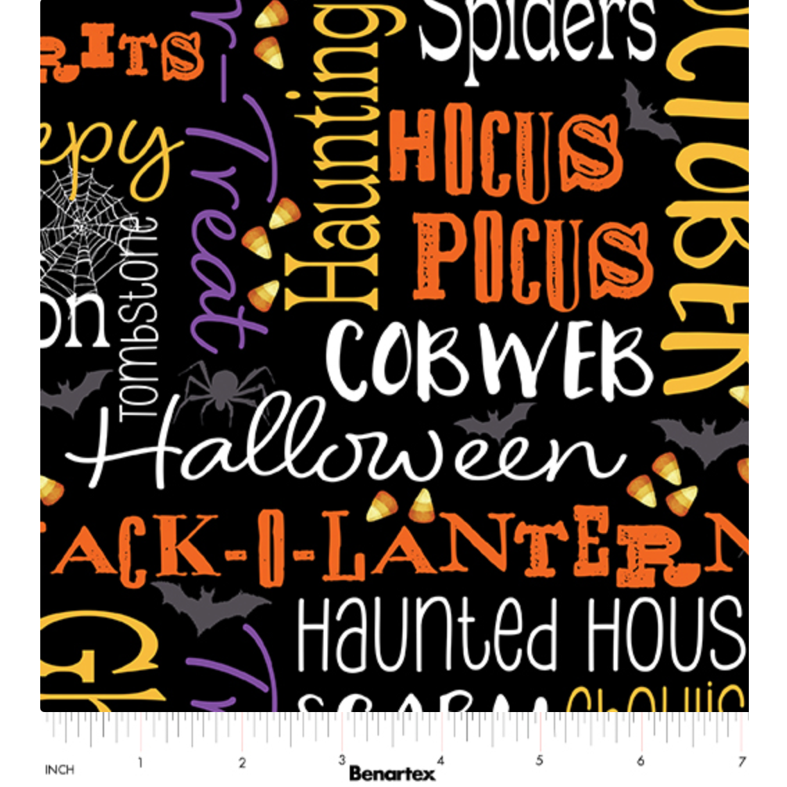 Ghostly Soiree ~ Ghostly Words ~ 15099-12 Black
