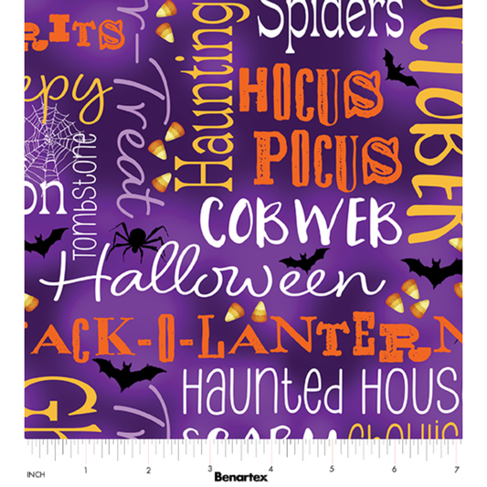 Ghostly Soiree ~ Ghostly Words ~ 15099-66 Purple