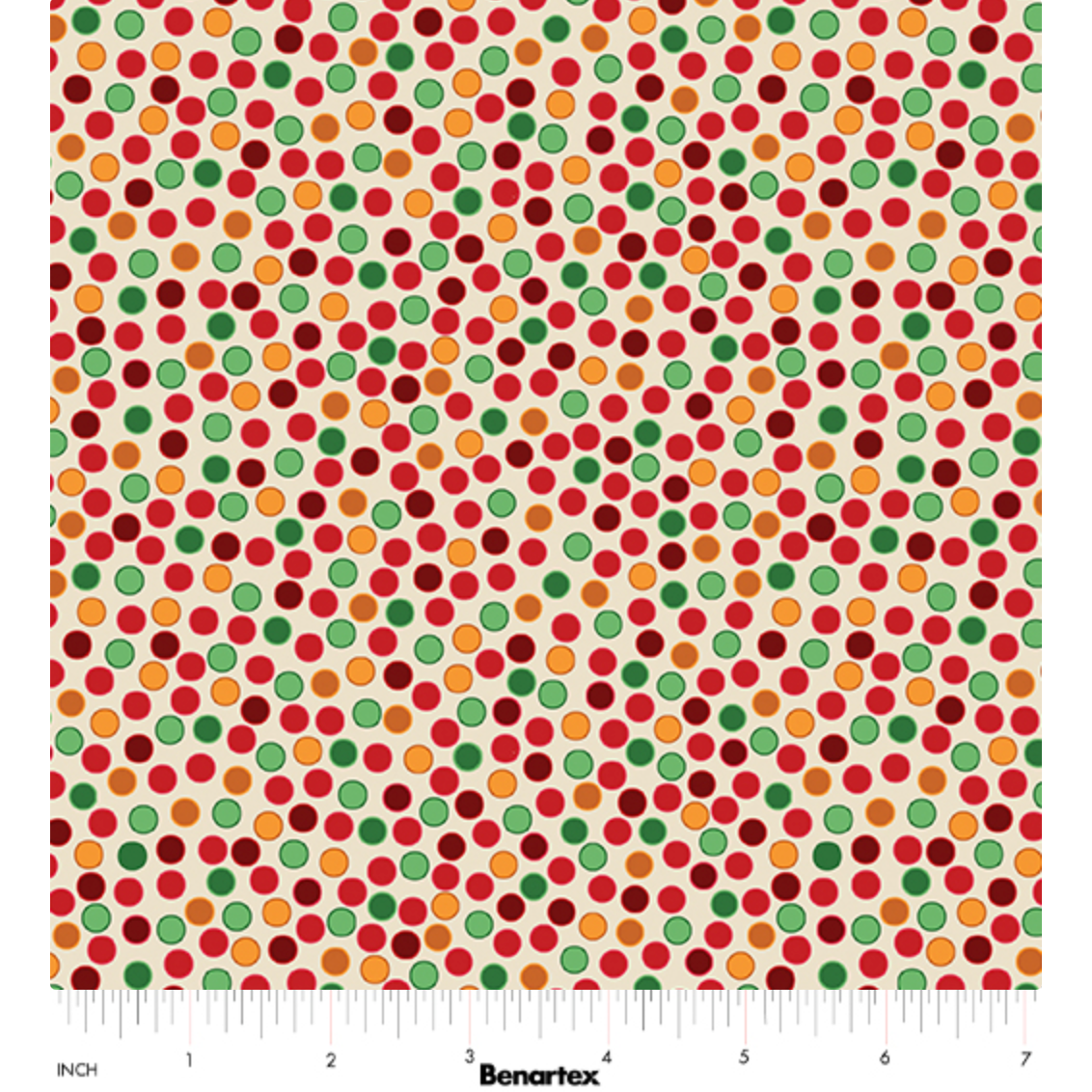Merry Cats ~ Dots ~ 16776-07 Cream/Multi