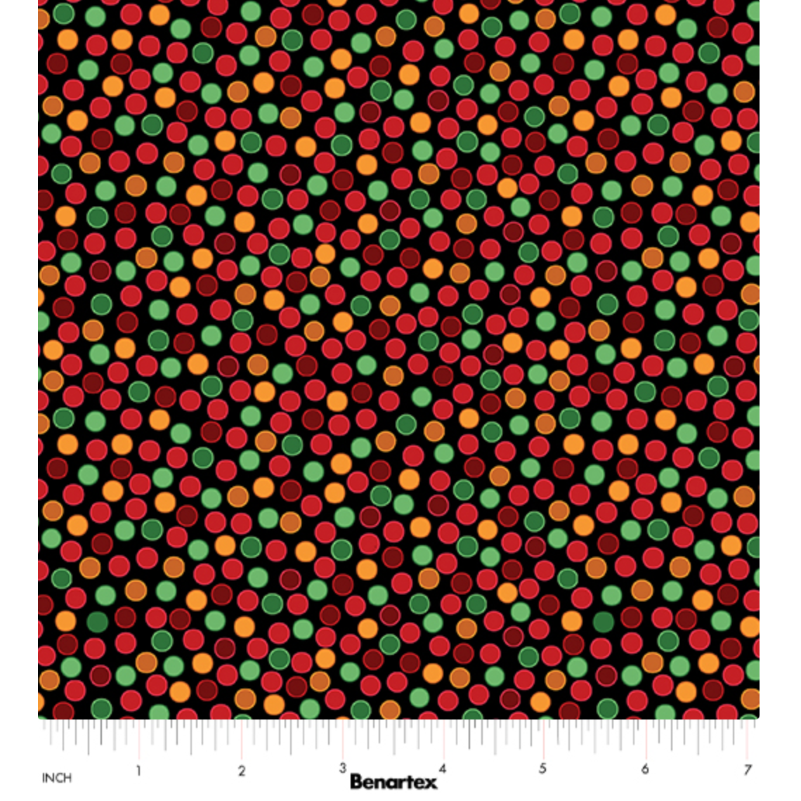 Merry Cats ~ Dots ~ 16776-12 Black/Multi