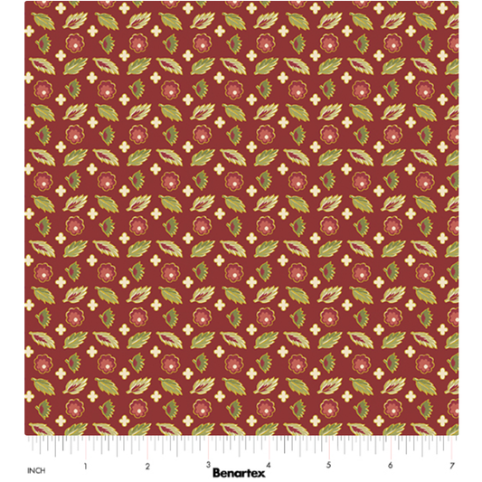 Christmas At Home ~ Emil ~ 16720M-19 Dark Red