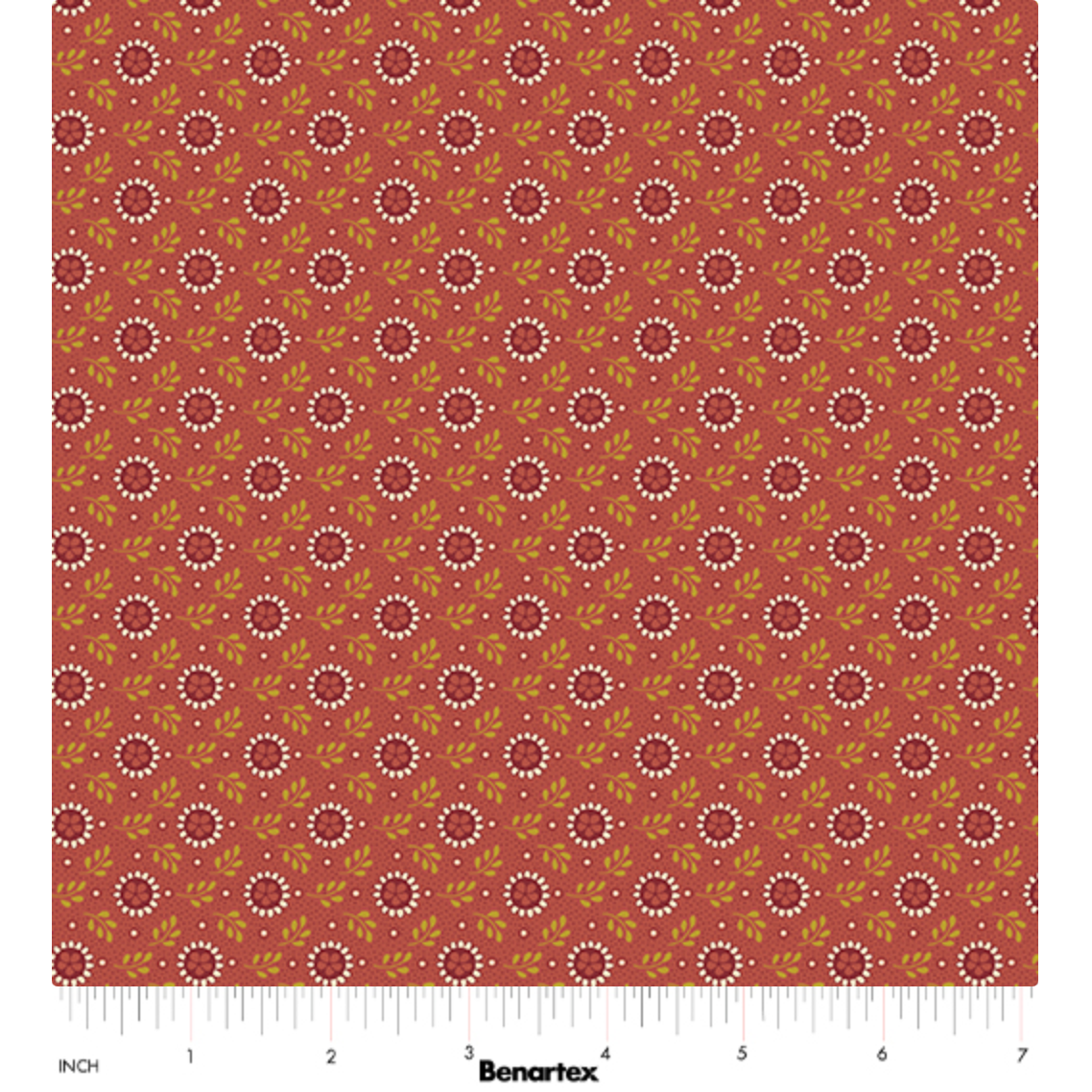 Christmas At Home ~ Tiny Daisy ~ 16721M-10 Red
