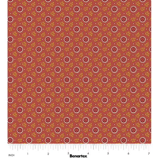 Christmas At Home ~ Tiny Daisy ~ 16721M-10 Red