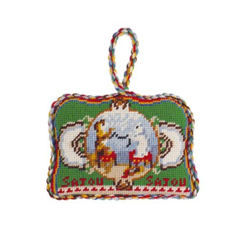 Sajou | Puffies Needlepoint Kit - Cat and Dog Winding