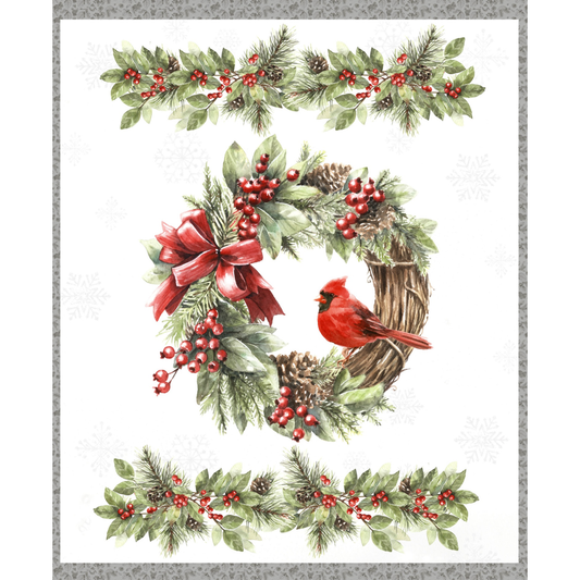 Feathered Festivities ~ Large Panel ~ W120-001-063 Multi