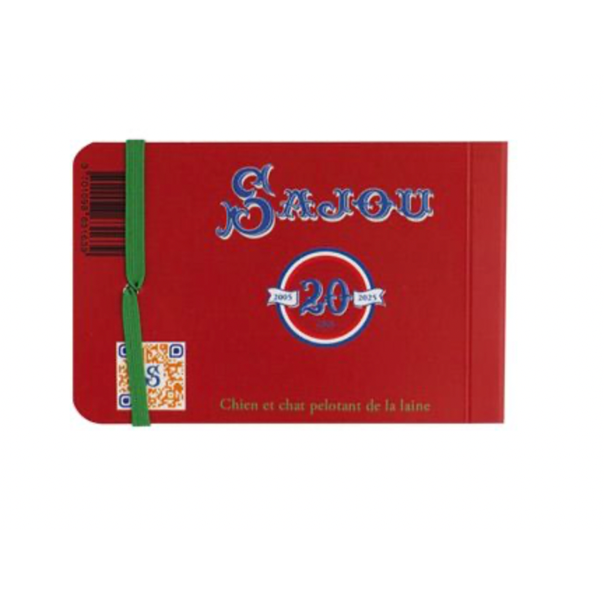 Sajou Small Note Pad | Cat and Dog Winding