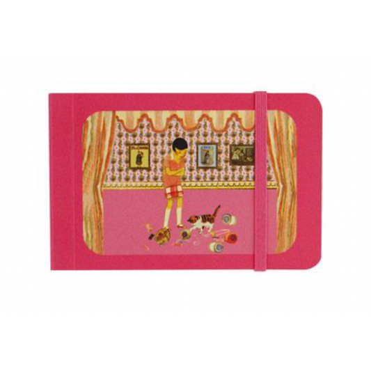 Sajou Small Note Pad | Little Girl and Her Cat