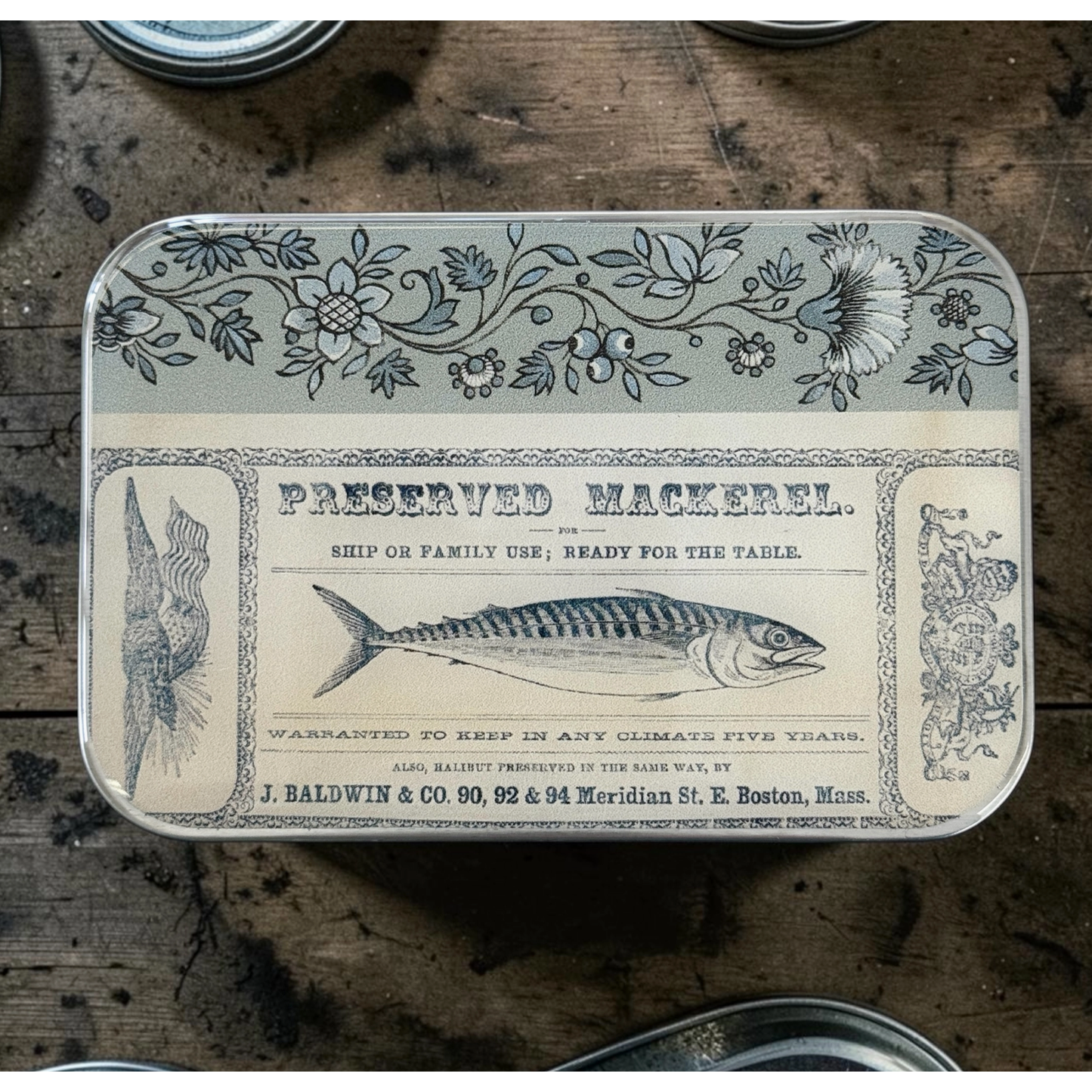 Tin Container with Magnet Large | Tinned Fish