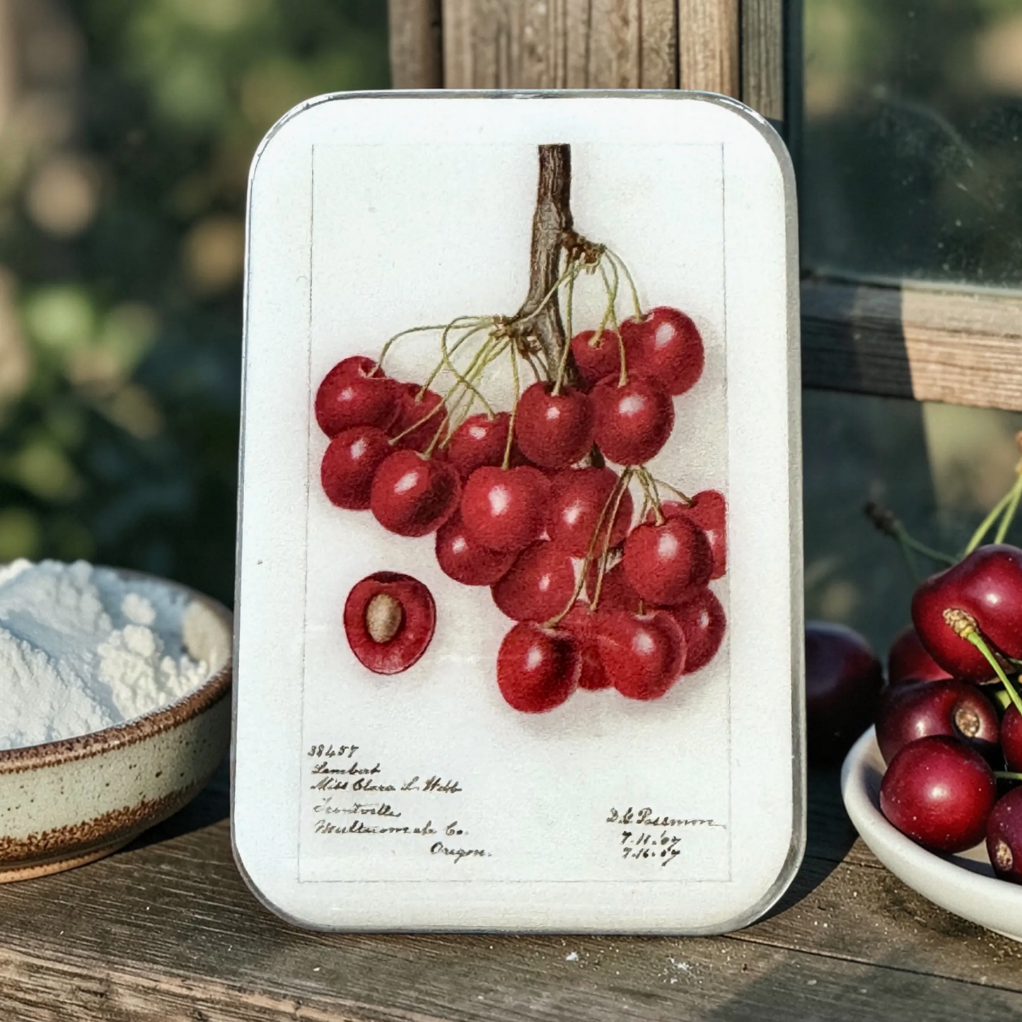 Tin Container Small  | Botanical Cherry