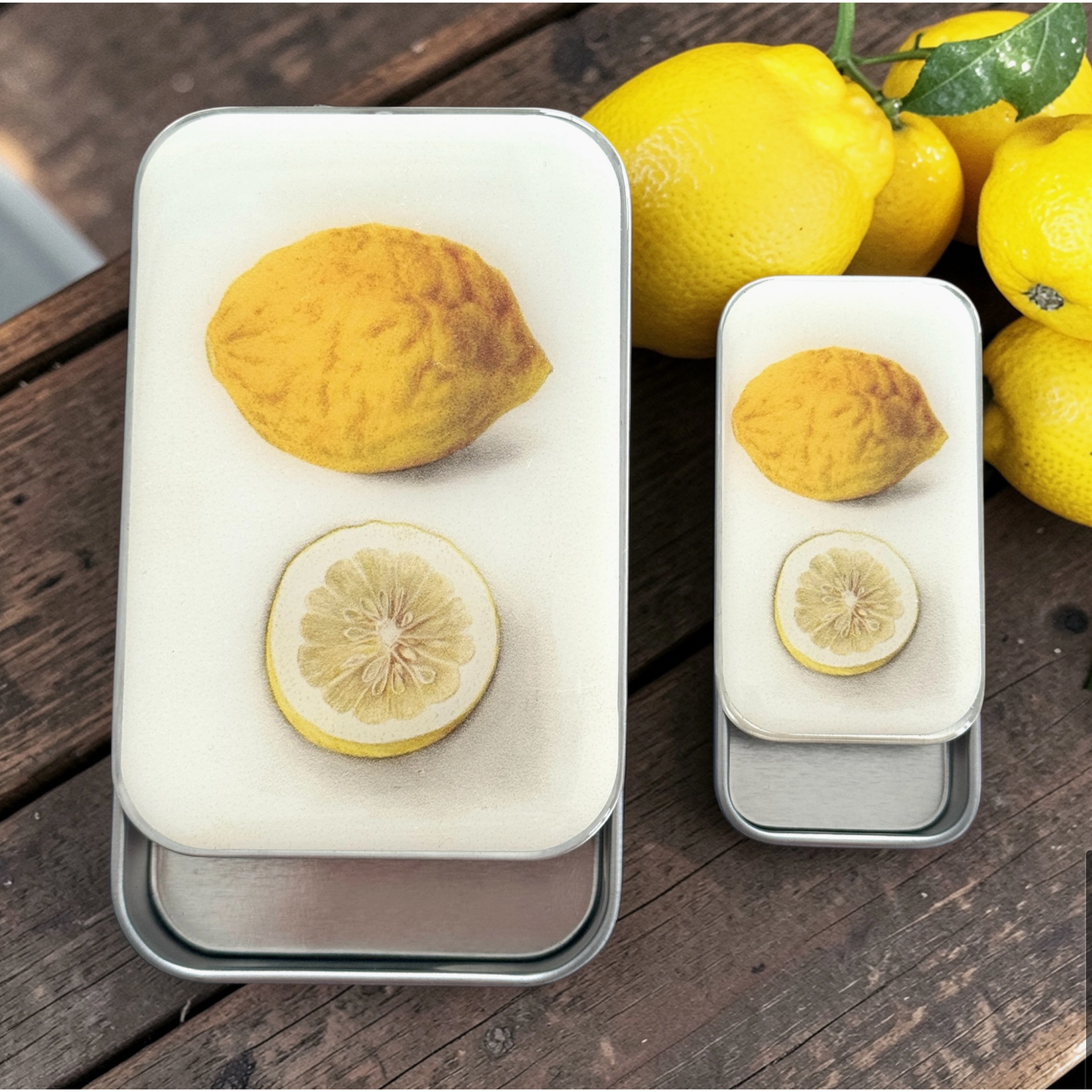 Tin Container Small  | Botanical Lemon
