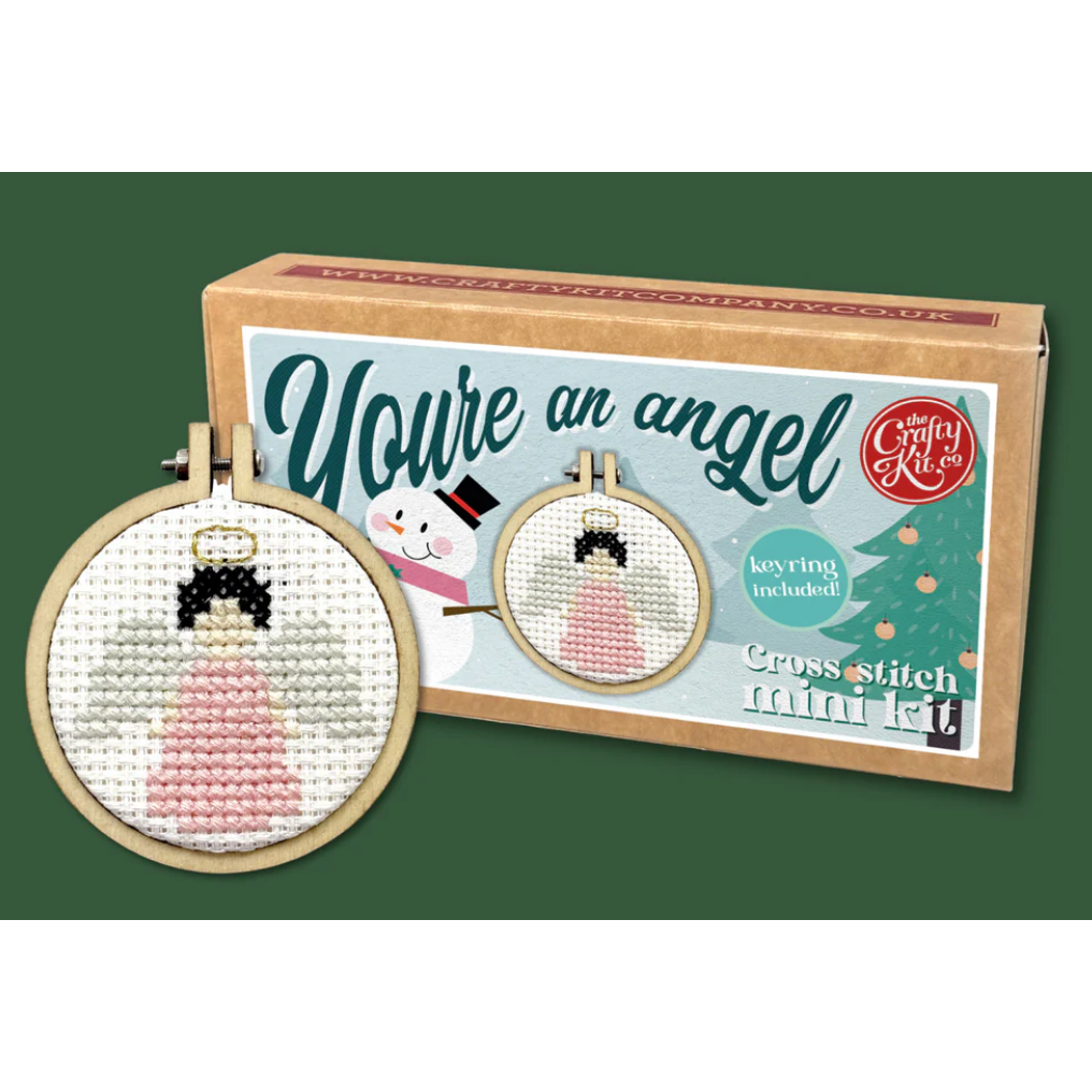 The Craft Kit Company ~ 'You're An Angel' Mini Matchbox Cross Stitch Kit