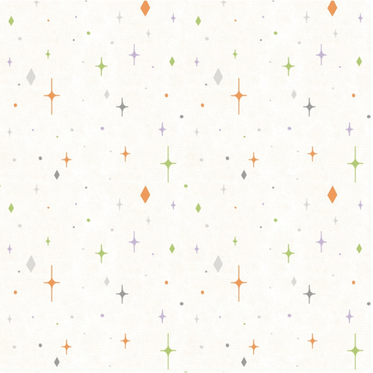 Hauntingly Yours ~ Stars ~ W125-009-026 Cream