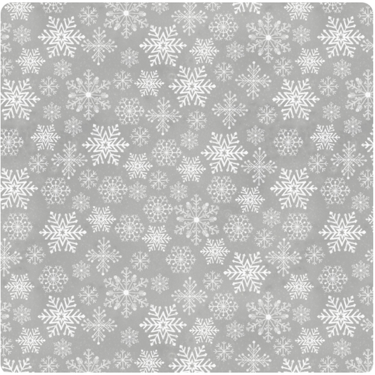 Feathered Festivities ~ Snowflakes ~ W120-011-725 Gray/White