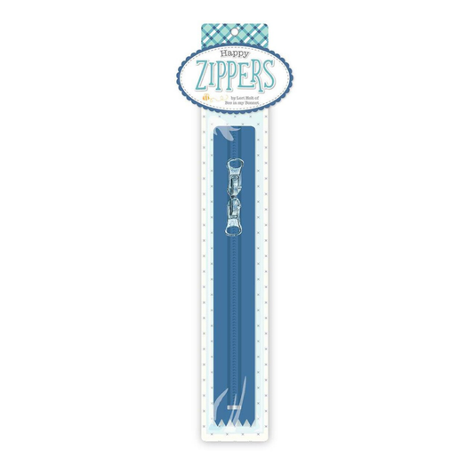 Lori Holt ~ 16" Happy Zipper Denim