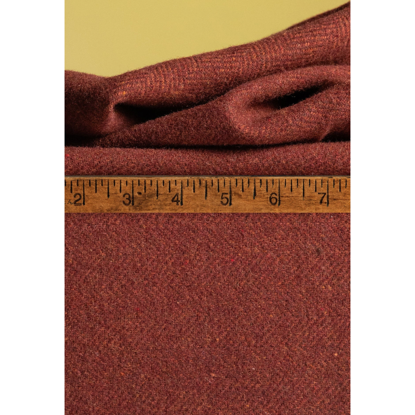 A Nimble Thimble ~ 254205 Red Rooster Herringbone Wool Fabric