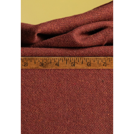 A Nimble Thimble ~ 254205 Red Rooster Herringbone Wool Fabric