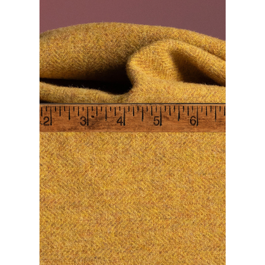 A Nimble Thimble ~ 255605 Yellow Submarine Herringbone Wool Fabric