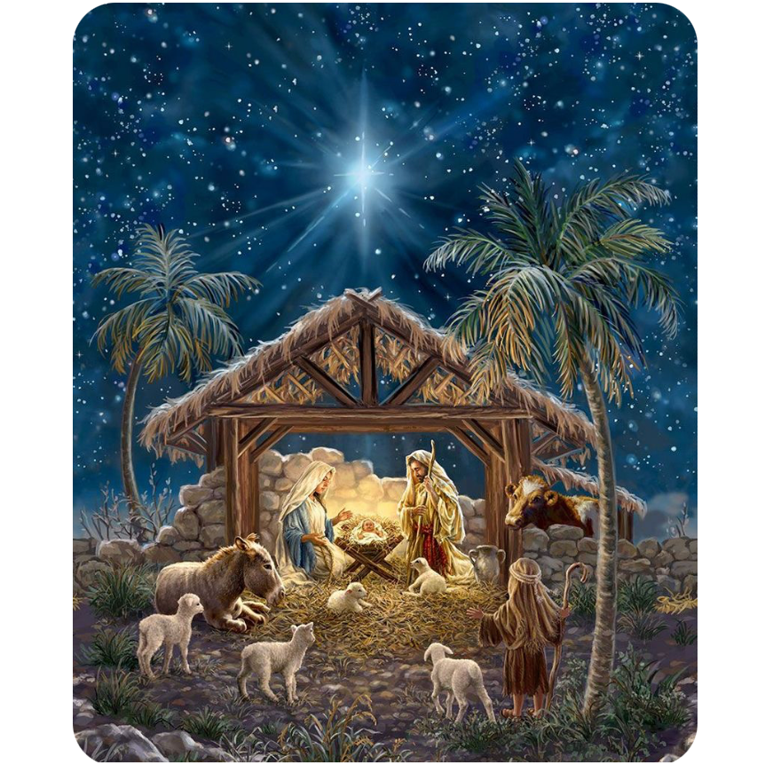 Peace & Harmony ~ Nativity Panel 36" ~ PANELDG-CD3898  MULTI