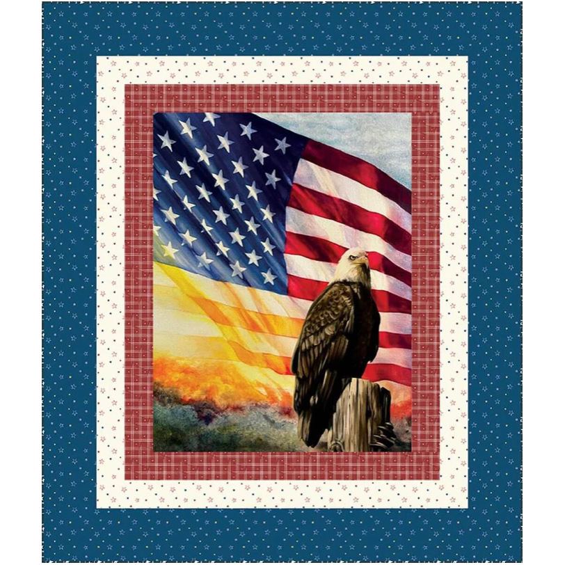 Anerican Honor Boxed Panel Quilt Kit