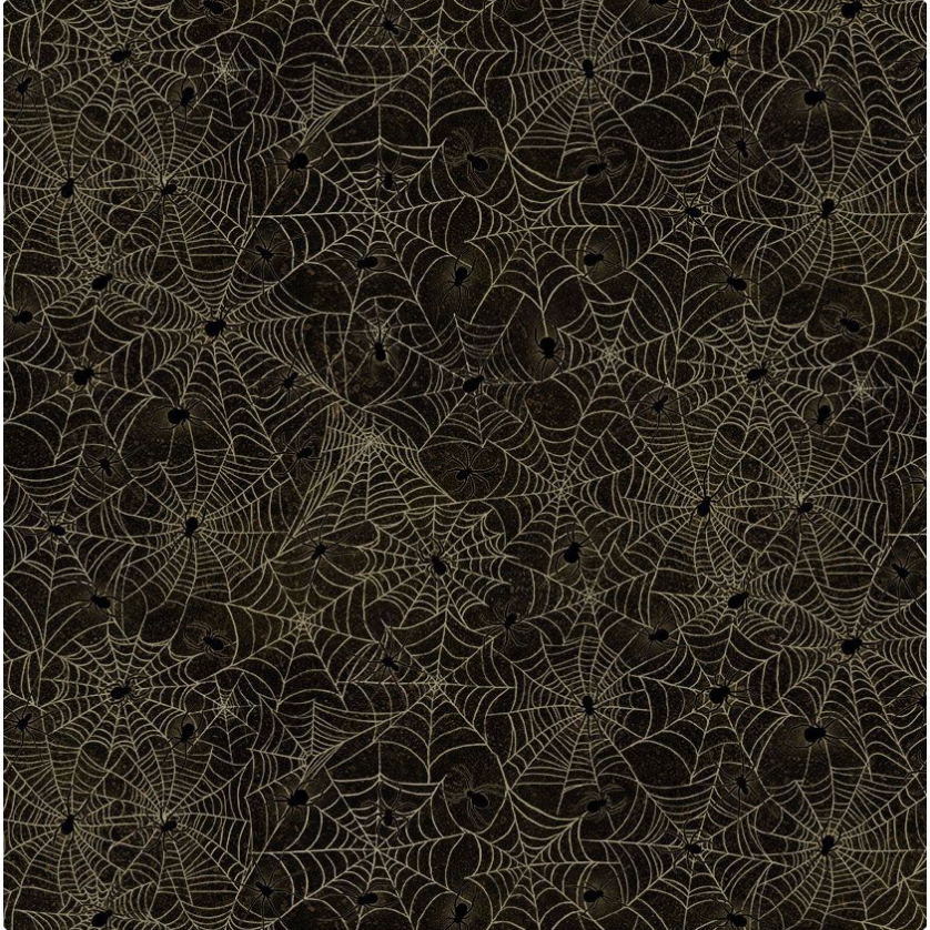 Scaredy Cats ~ Shadowy Spider Webs ~ WICKED-CD4239  CHARCOAL