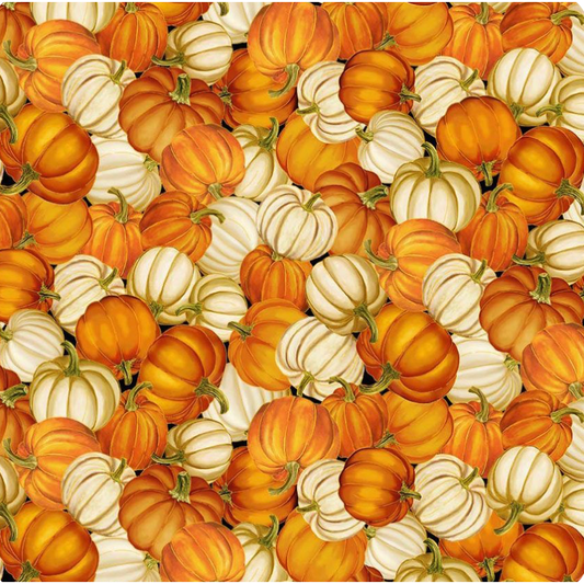 Give Thanks ~ Packed Pumpkins Metalic ~ HARVEST-CM4135  PUMPKIN