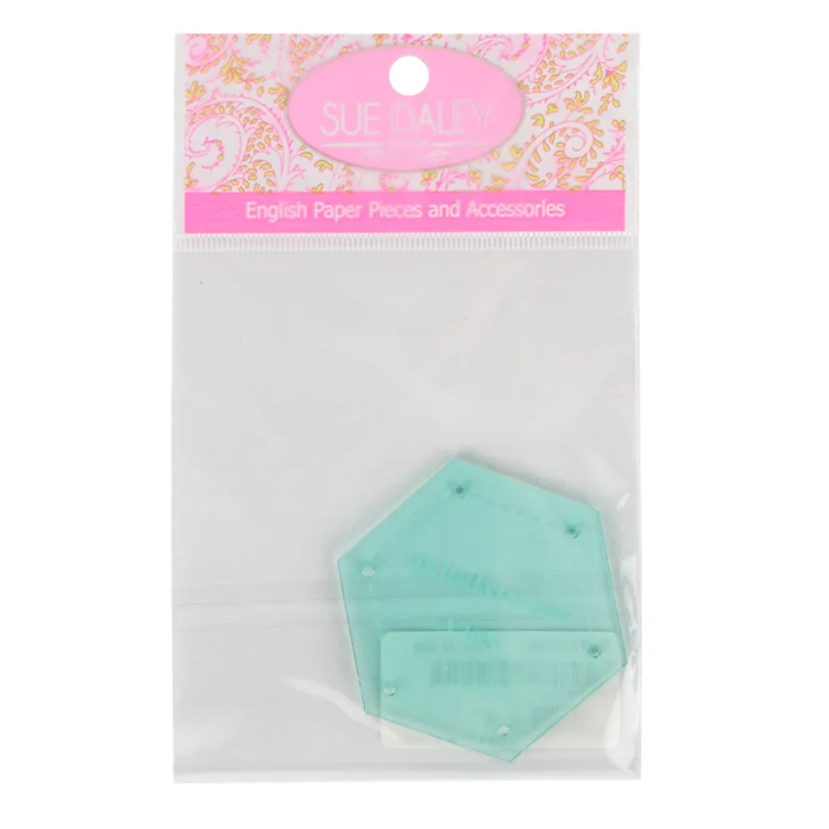Sue Daly Designs ~ 1" Acrylic Hexagon Template