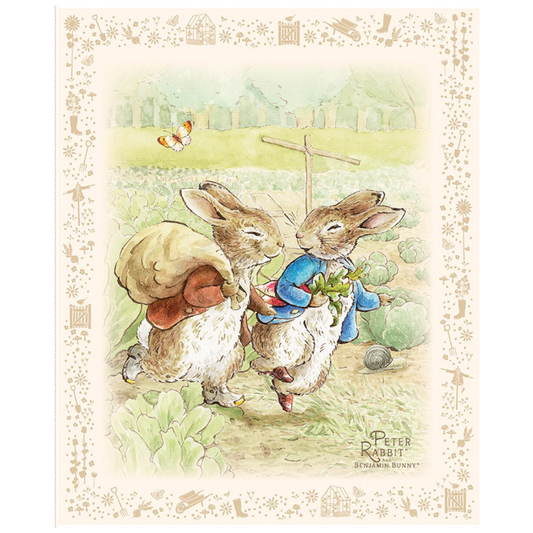 Peter Rabbit™ and Benjamin Bunny™ ~ Panel ~ PD17255-PANEL