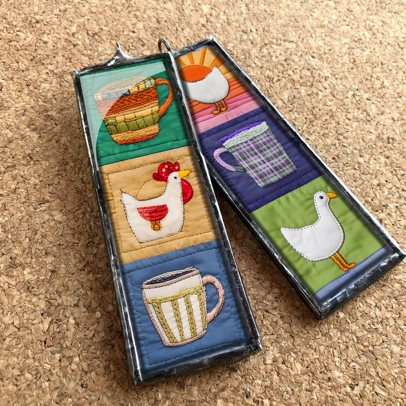 Sunrise Farm Quilt Ornament Charm