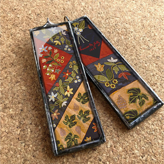 Jolly's Flowers Quilt Ornament Charm